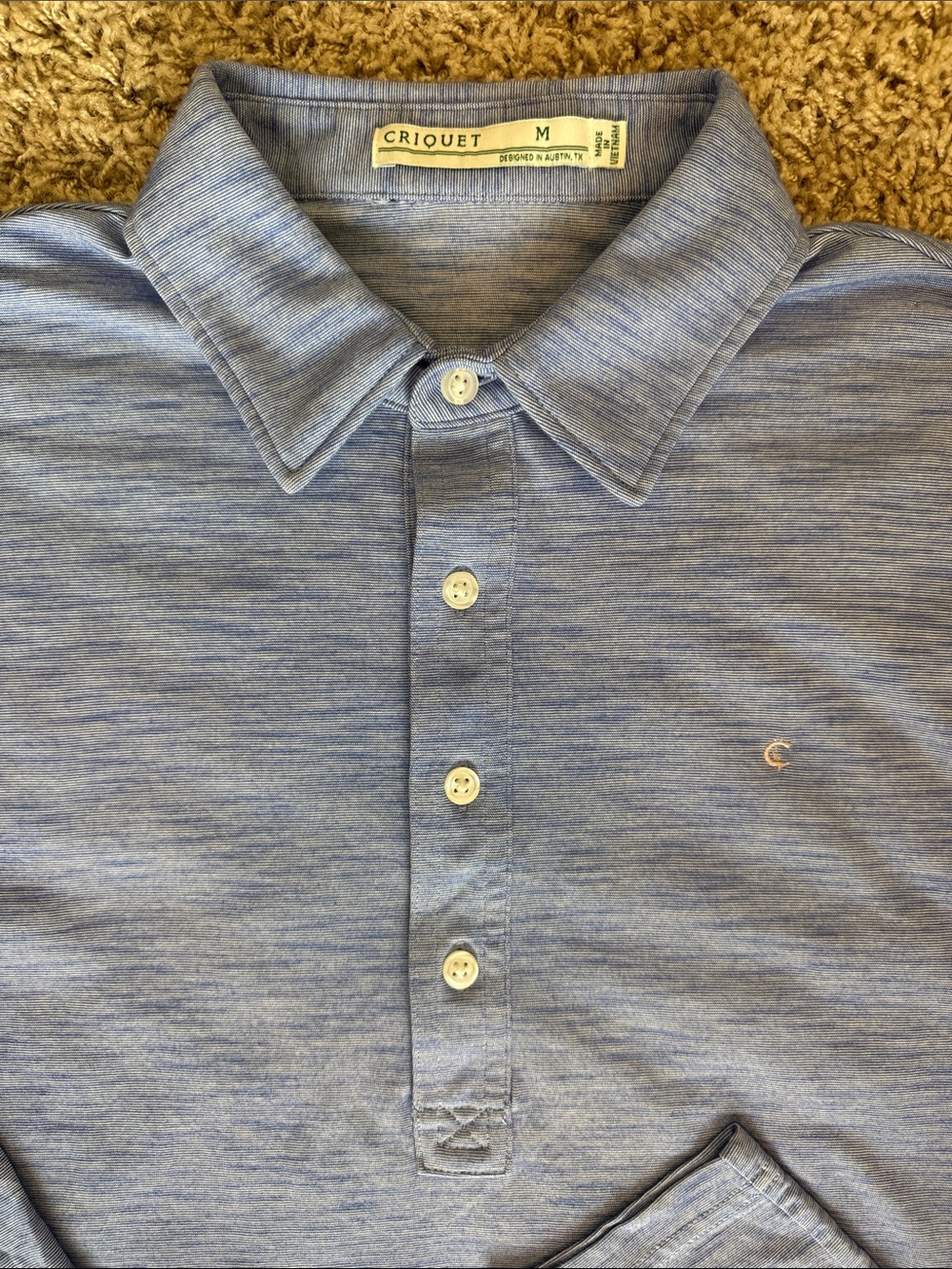 Criquet Men's brrr° Long Sleeve Range Polo